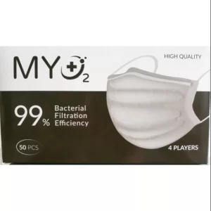 Khẩu trang y tế MYO2 4 lớp màu trắng (50 Chiếc/Hộp)